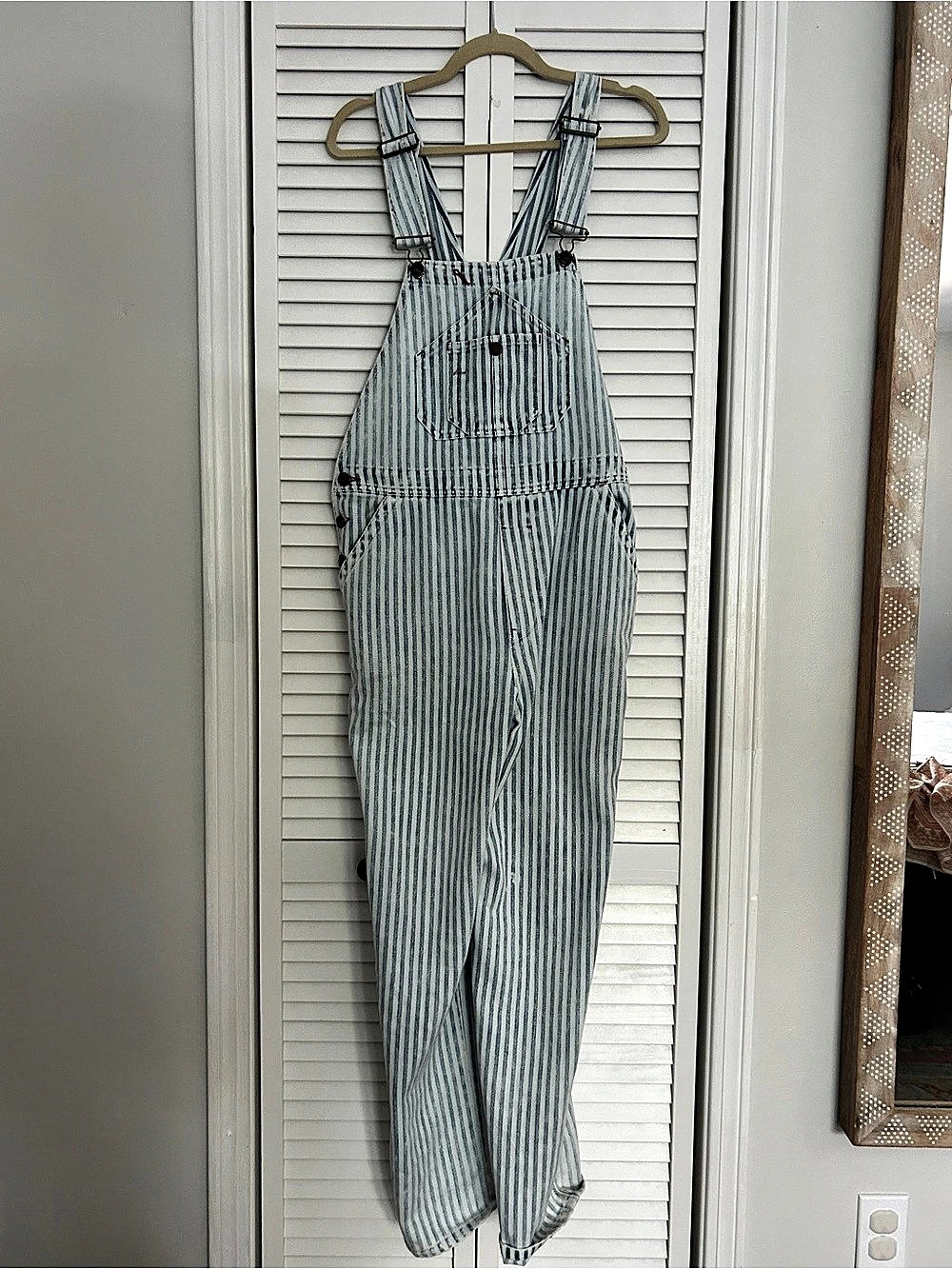 Faherty Topsail Overall Striped Blue & White Size Medium